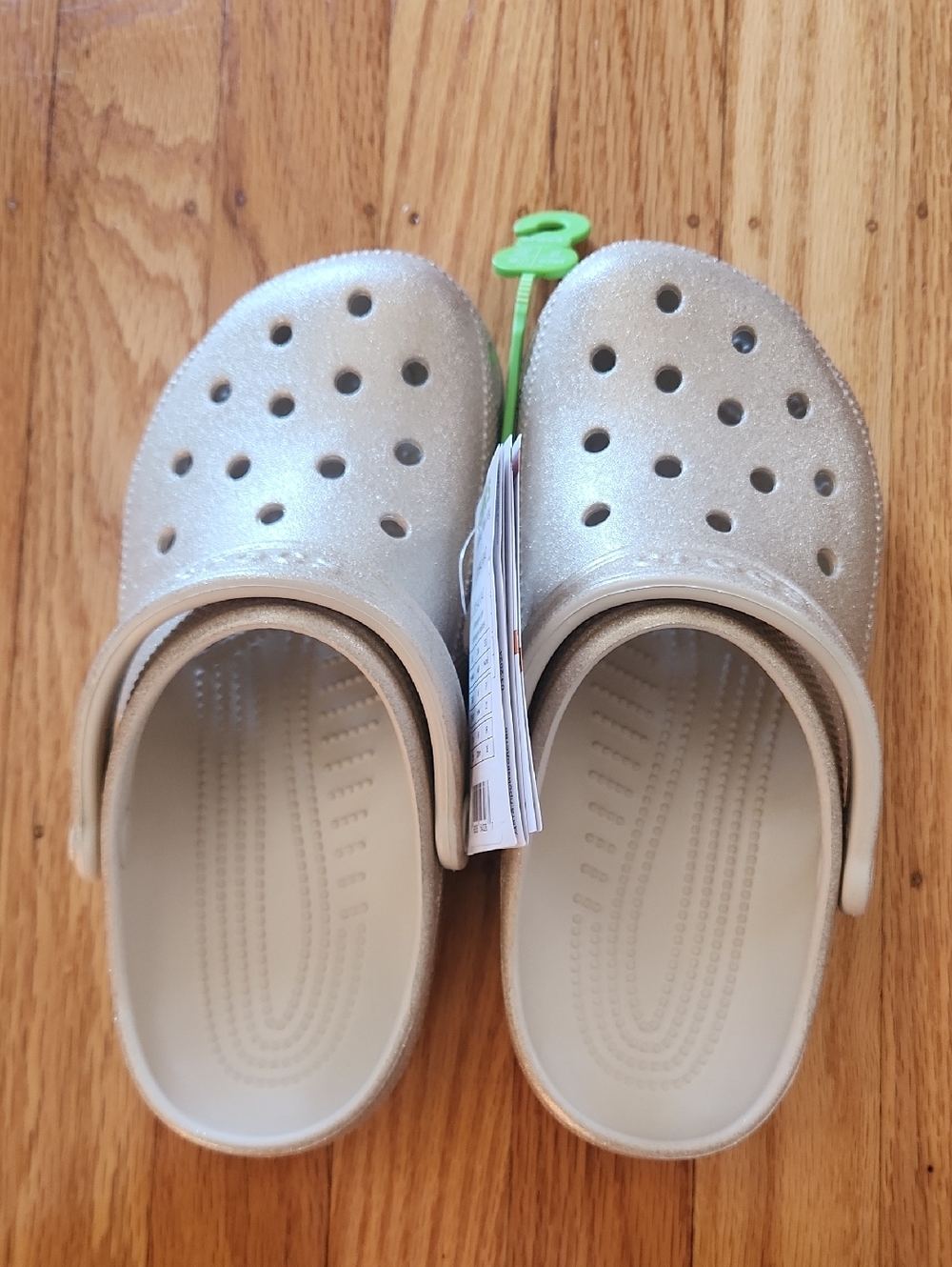 CROCS Classic Glitter Clogs - Sparkling Gold